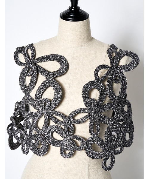 RUMCHE（ラムシェ）の「Lame Flower Bond Yarn Harness / ラメフラワー