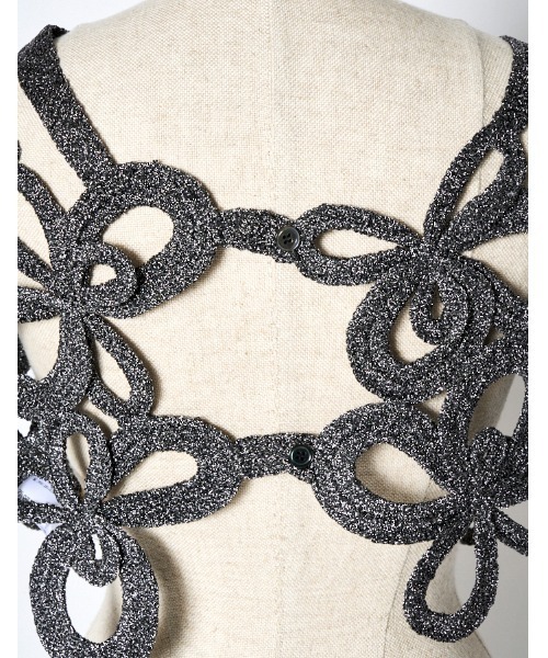 RUMCHE（ラムシェ）の「Lame Flower Bond Yarn Harness / ラメフラワー