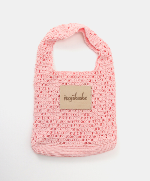 JOINT WORKS（ジョイントワークス）の「【irojikake/イロジカケ】クロシェットバッグ（ハンドバッグ・レディース・ベージュ/ピンク/グリーン・FREE）」の3枚目の写真