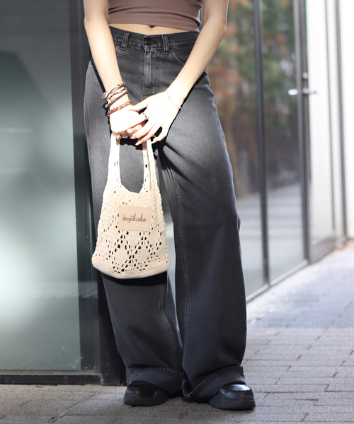 JOINT WORKS（ジョイントワークス）の「【irojikake/イロジカケ】クロシェットバッグ（ハンドバッグ・レディース・ベージュ/ピンク/グリーン・FREE）」の15枚目の写真