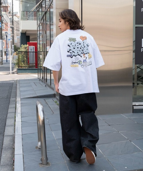 BEN DAVIS（ベンデイビス）の「∴WEGO/別注BENDAVISIプランプロゴT（Tシャツ/カットソー・メンズ・ブラック/ブラウン/ホワイト/スミクロ・SMALL/LARGE/MEDIUM）」の12枚目の写真