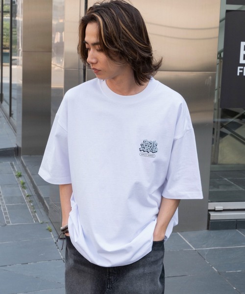 BEN DAVIS（ベンデイビス）の「∴WEGO/別注BENDAVISIプランプロゴT（Tシャツ/カットソー・メンズ・ブラック/ブラウン/ホワイト/スミクロ・SMALL/LARGE/MEDIUM）」の20枚目の写真