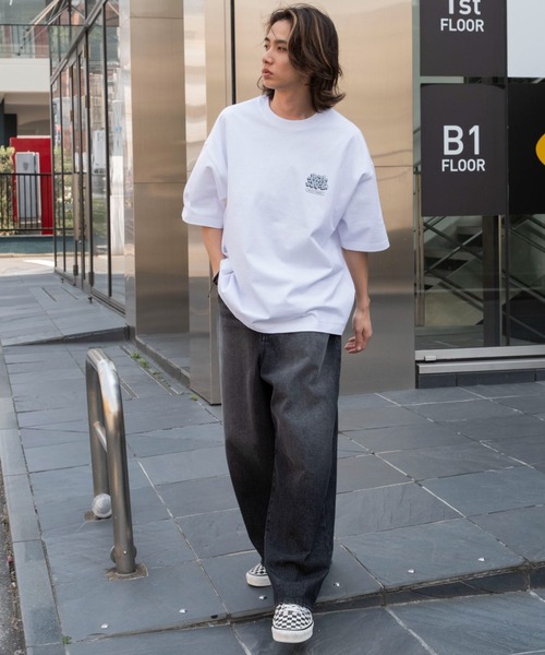 BEN DAVIS（ベンデイビス）の「∴WEGO/別注BENDAVISIプランプロゴT（Tシャツ/カットソー・メンズ・ブラック/ブラウン/ホワイト/スミクロ・SMALL/LARGE/MEDIUM）」の22枚目の写真