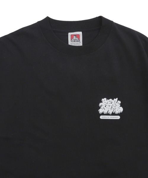 BEN DAVIS（ベンデイビス）の「∴WEGO/別注BENDAVISIプランプロゴT（Tシャツ/カットソー・メンズ・ブラック/ブラウン/ホワイト/スミクロ・SMALL/LARGE/MEDIUM）」の11枚目の写真