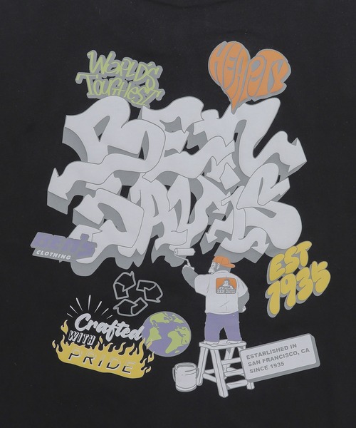 BEN DAVIS（ベンデイビス）の「∴WEGO/別注BENDAVISIプランプロゴT（Tシャツ/カットソー・メンズ・ブラック/ブラウン/ホワイト/スミクロ・SMALL/LARGE/MEDIUM）」の9枚目の写真