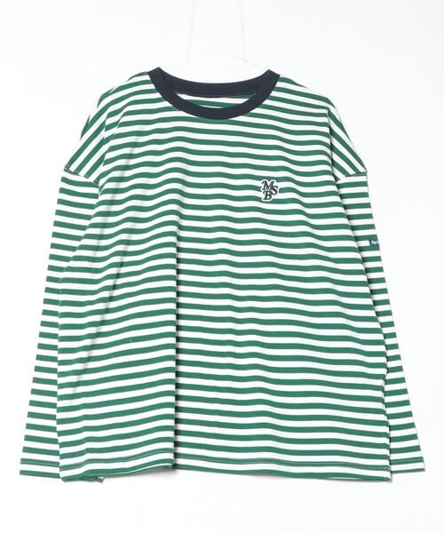 My sugar Babe（マイシュガーベイブ）の「MSB logo border long tee（Tシャツ/カットソー・メンズ・グリーン/ライトブルー/グレー/ネイビー・X-LARGE/LARGE/MEDIUM）」の3枚目の写真
