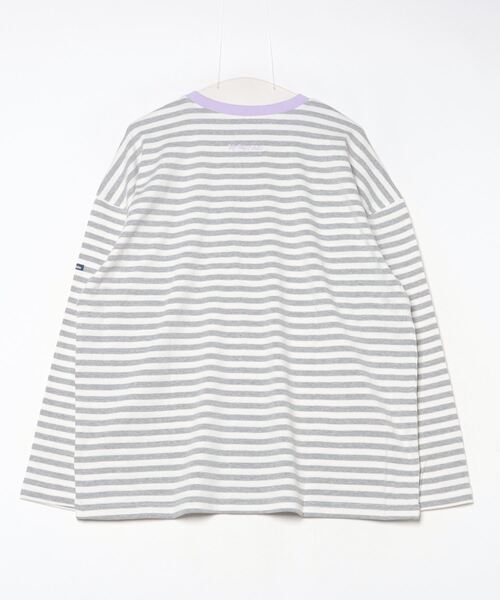 My sugar Babe（マイシュガーベイブ）の「MSB logo border long tee（Tシャツ/カットソー・メンズ・グリーン/ライトブルー/グレー/ネイビー・X-LARGE/LARGE/MEDIUM）」の7枚目の写真
