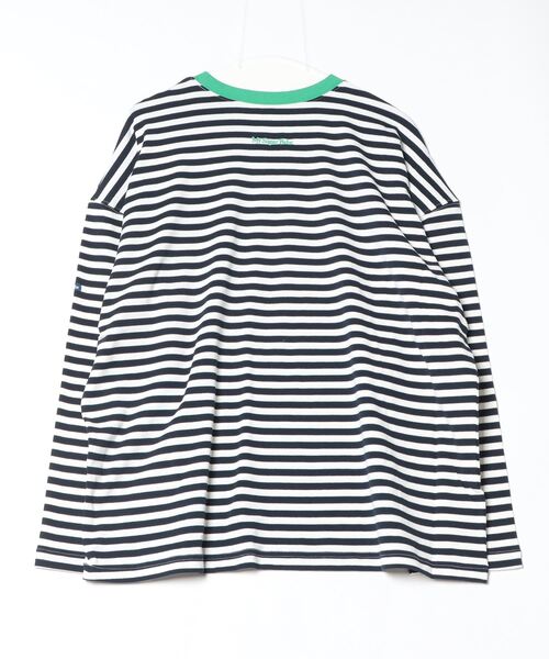 My sugar Babe（マイシュガーベイブ）の「MSB logo border long tee（Tシャツ/カットソー・メンズ・グリーン/ライトブルー/グレー/ネイビー・X-LARGE/LARGE/MEDIUM）」の8枚目の写真