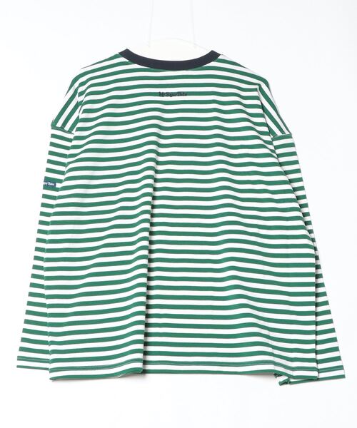 My sugar Babe（マイシュガーベイブ）の「MSB logo border long tee（Tシャツ/カットソー・メンズ・グリーン/ライトブルー/グレー/ネイビー・X-LARGE/LARGE/MEDIUM）」の9枚目の写真