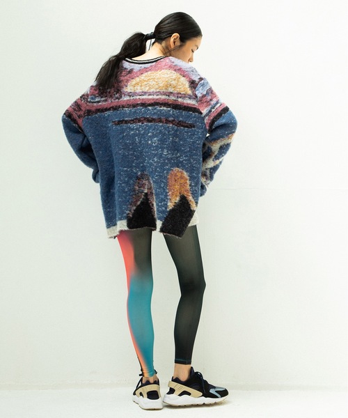 STOF（ストフ）の「STAR MOHAIR KNIT SWEATER（ニット/セーター・メンズ・ブルー/ブラック・FREE）」の9枚目の写真