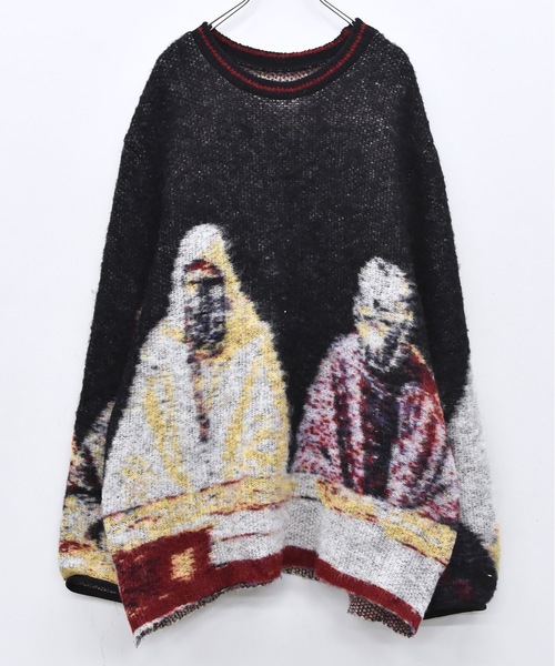 STOF（ストフ）の「STAR MOHAIR KNIT SWEATER（ニット/セーター・メンズ・ブルー/ブラック・FREE）」の14枚目の写真