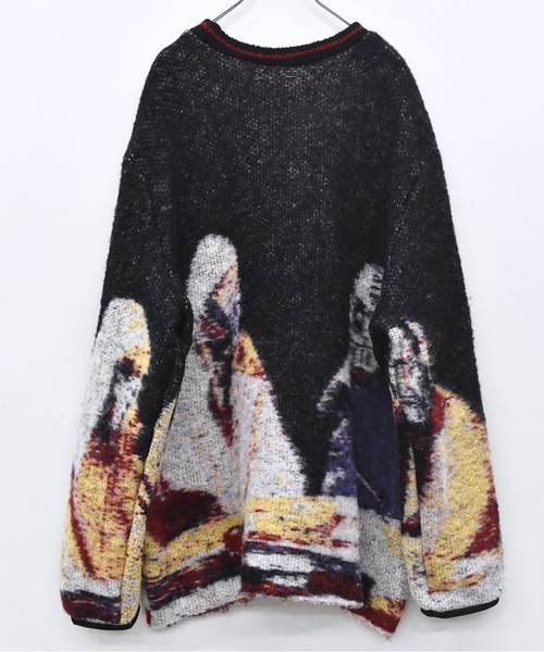 STOF（ストフ）の「STAR MOHAIR KNIT SWEATER（ニット/セーター・メンズ・ブルー/ブラック・FREE）」の15枚目の写真