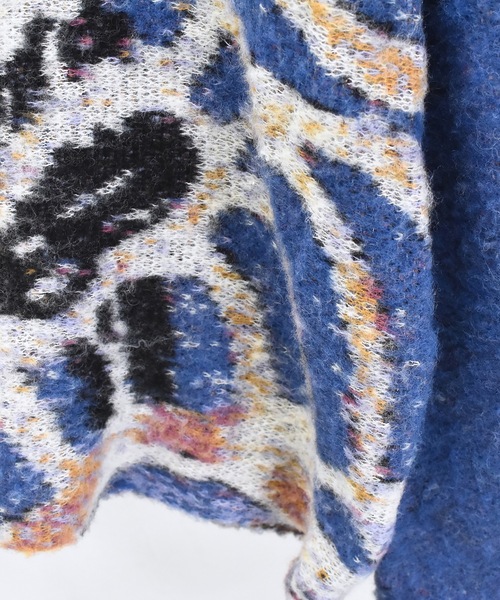 STOF（ストフ）の「STAR MOHAIR KNIT SWEATER（ニット/セーター・メンズ・ブルー/ブラック・FREE）」の17枚目の写真