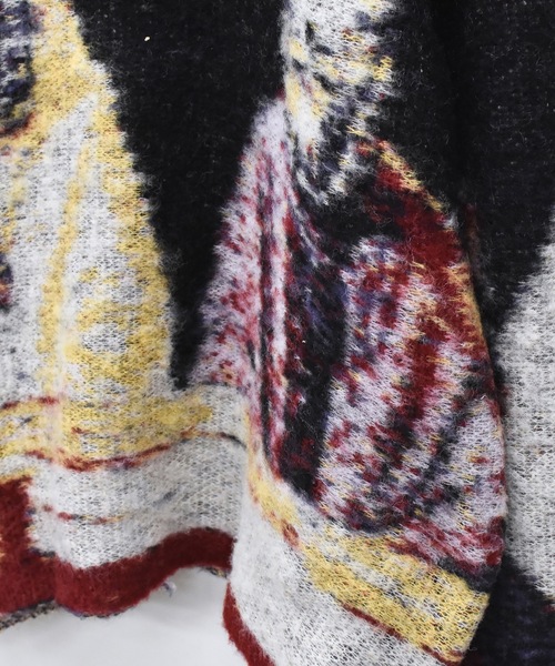 STOF（ストフ）の「STAR MOHAIR KNIT SWEATER（ニット/セーター・メンズ・ブルー/ブラック・FREE）」の19枚目の写真