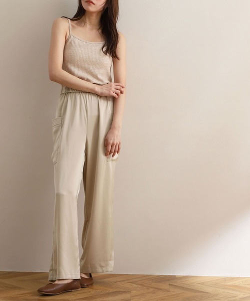 NOAHL（ノアル）の「【NOAHL】カップ付きナチュラルキャミソール（キャミソール・レディース・アイボリー/グレー/ベージュ/モカ/ブラック・S/M/L）」の10枚目の写真