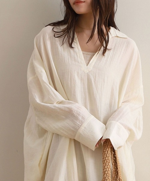 NOAHL（ノアル）の「【NOAHL】カップ付きナチュラルキャミソール（キャミソール・レディース・アイボリー/グレー/ベージュ/モカ/ブラック・S/M/L）」の11枚目の写真