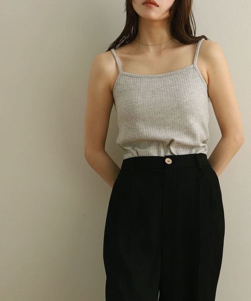 NOAHL（ノアル）の「【NOAHL】カップ付きナチュラルキャミソール（キャミソール・レディース・アイボリー/グレー/ベージュ/モカ/ブラック・S/M/L）」の15枚目の写真
