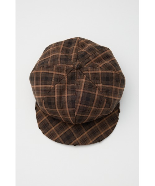 LAGUA GEM(ラグアジェム)の「CHECK キャスケット(キャスケット・レディース・ネイビー/ブラウン・FREE)」の6枚目の写真