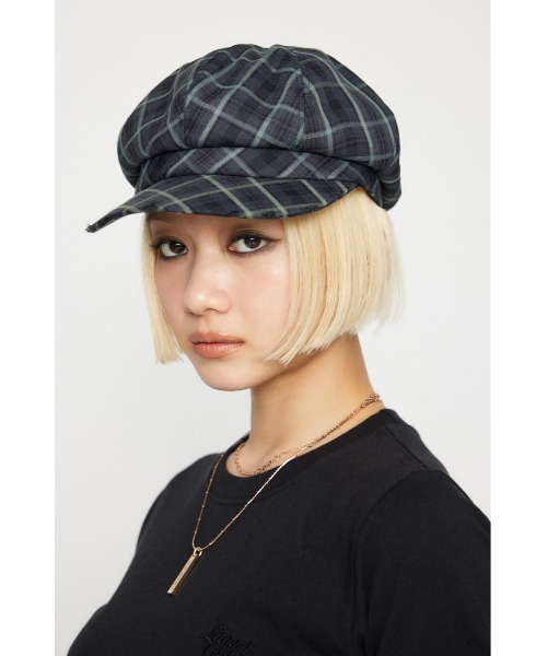 LAGUA GEM(ラグアジェム)の「CHECK キャスケット(キャスケット・レディース・ネイビー/ブラウン・FREE)」の16枚目の写真