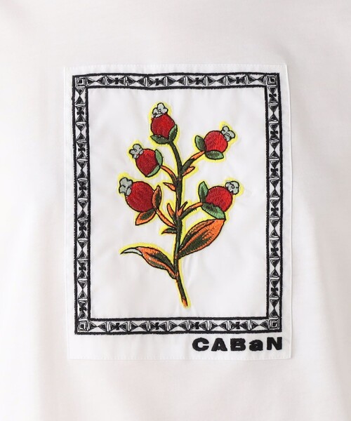 caban（キャバン）の「スビンコットン ビンテージフラワーエンブロイダリーTシャツ（Tシャツ/カットソー・レディース・ブラック系その他/ホワイト系その他・FREE）」の11枚目の写真