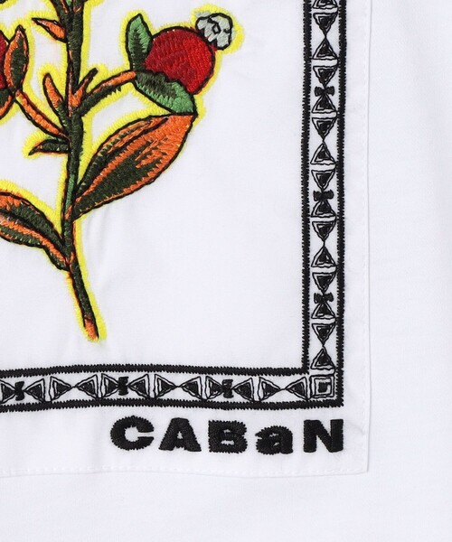 スペシャルセール！【キャバン （caban）】象刺繍 ホワイト Tシャツ キャバン （caban）】象刺繍 ホワイト Tシャツ