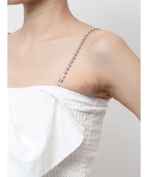 GYDA（ジェイダ）の「ビジューストーンストラップ2WAYリボンブラウス（シャツ/ブラウス・レディース・オフホワイト/ブラック・FREE）」の11枚目の写真