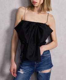 GYDA | ビジューストーンストラップ2WAYリボンブラウス(シャツ/ブラウス)