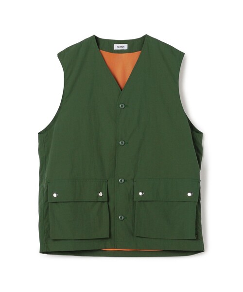 TOMORROWLAND HOME(トゥモローランドホーム)の「KEIMEN NYLON VEST(ベスト・メンズ・カーキ・FREE)」の1枚目の写真