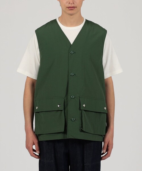 TOMORROWLAND HOME(トゥモローランドホーム)の「KEIMEN NYLON VEST(ベスト・メンズ・カーキ・FREE)」の12枚目の写真