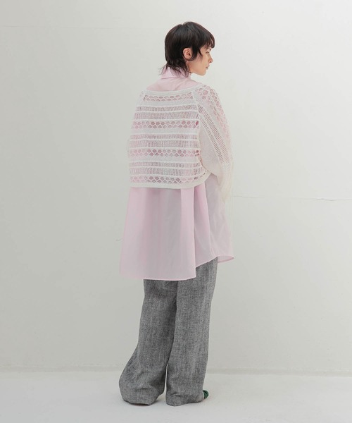 DRESSLAVE（ドレスレイブ）の「paper yarn hole knit(ペーパーヤーンホールニット)（ニット/セーター・レディース・ブルー/ブラック/ホワイト・38）」の11枚目の写真