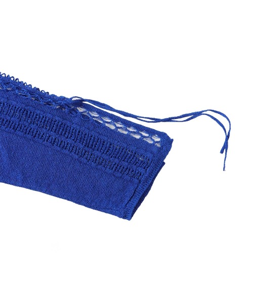 DRESSLAVE（ドレスレイブ）の「paper yarn hole knit(ペーパーヤーンホールニット)（ニット/セーター・レディース・ブルー/ブラック/ホワイト・38）」の15枚目の写真