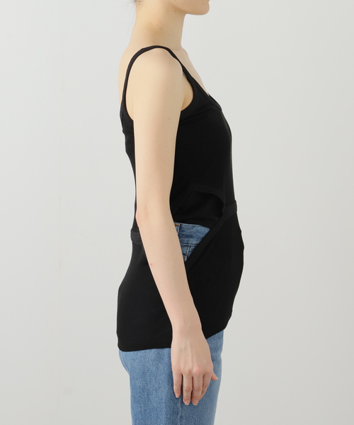 FUMIE TANAKA(フミエタナカ)の「【FUMIE TANAKA(フミエタナカ)】diamoud cut cami:キャミソール(キャミソール・レディース・カーキ/ブラック・2)」の8枚目の写真