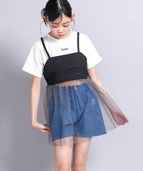 ZIDDY（ジディ）の「シアービスチェドッキングTシャツ(130~160cm)（Tシャツ/カットソー・キッズ・ブラック・130cm/140cm/150cm/FREE）」の13枚目の写真