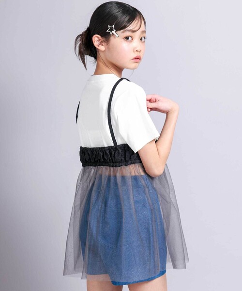 ZIDDY（ジディ）の「シアービスチェドッキングTシャツ(130~160cm)（Tシャツ/カットソー・キッズ・ブラック・130cm/140cm/150cm/FREE）」の11枚目の写真