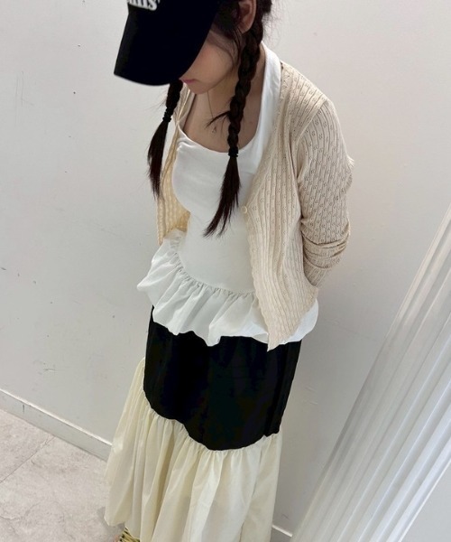 ipugo(イプゴ)の「ipugo/イプゴ バルーンホルダーネック タンクトップ 秋物 秋服 2026年秋冬(タンクトップ・レディース・ホワイト/ブラック・FREE)」の5枚目の写真