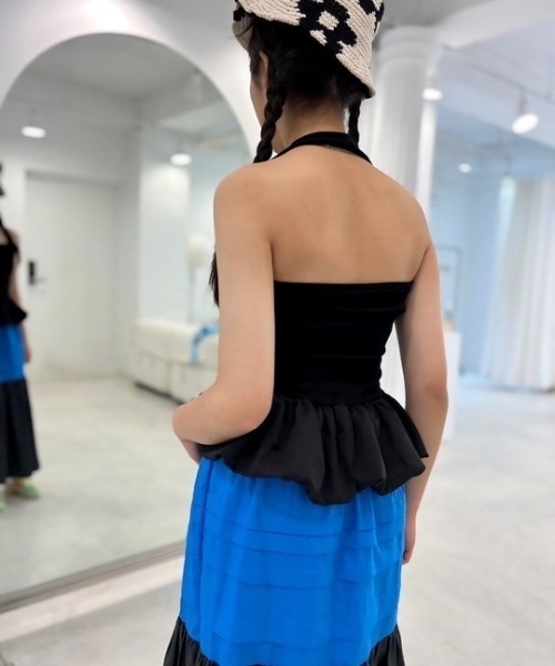 ipugo(イプゴ)の「ipugo/イプゴ バルーンホルダーネック タンクトップ 秋物 秋服 2026年秋冬(タンクトップ・レディース・ホワイト/ブラック・FREE)」の15枚目の写真