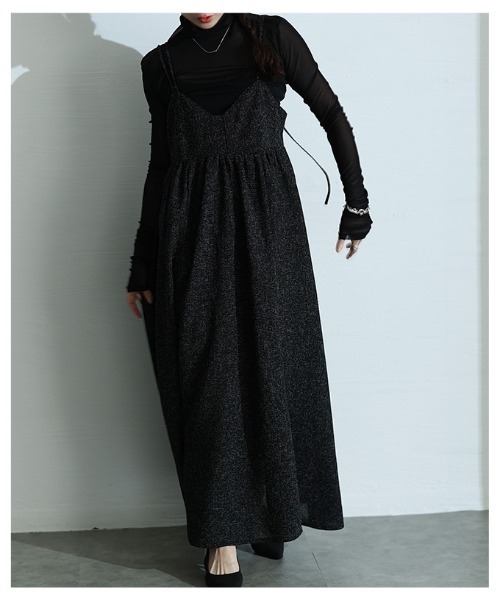 ツイードサロペットスカート（ワンピース）｜Sawa a la mode（サワ