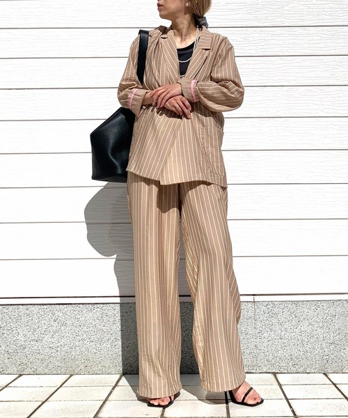 Q（キュー）の「裾ドロストストレートパンツ（その他パンツ・レディース・ベージュ系その他/チャコールグレー・MEDIUM）」の13枚目の写真