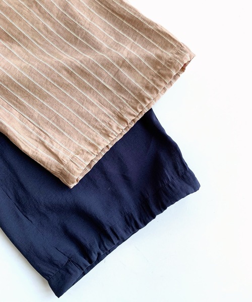 Q（キュー）の「裾ドロストストレートパンツ（その他パンツ・レディース・ベージュ系その他/チャコールグレー・MEDIUM）」の9枚目の写真