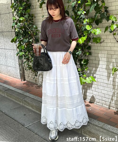 DISCOAT(ディスコート)の「【ユニセックス】アソートロゴプリントリンガーTシャツ(Tシャツ/カットソー・レディース・チャコールグレー/ライトグレー/ベージュ・SMALL/MEDIUM)」の21枚目の写真