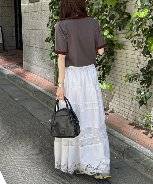 DISCOAT(ディスコート)の「【ユニセックス】アソートロゴプリントリンガーTシャツ(Tシャツ/カットソー・レディース・チャコールグレー/ライトグレー/ベージュ・SMALL/MEDIUM)」の22枚目の写真