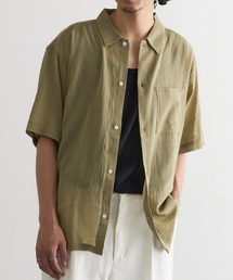 【MAGASIN DE MODE Brew】強撚シャンブレー半袖シャツ MNY