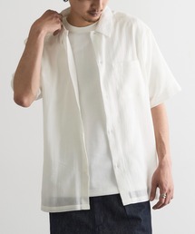 【MAGASIN DE MODE Brew】強撚シャンブレー半袖シャツ MNY