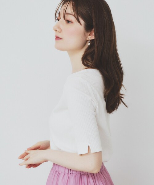 index（インデックス）の「《7色展開/XS-LLサイズ》ボートネック