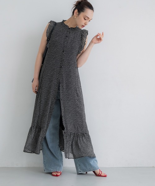 ★minagram★ ヘラ シフォンノースリーブワンピース（7色） 楽天市場】ワンピース 夏 マキシワンピース リゾート シフォン