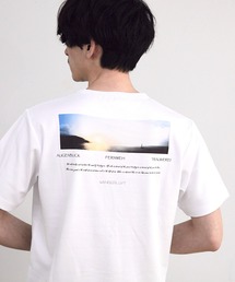 シルケットバックロゴプリントTシャツ