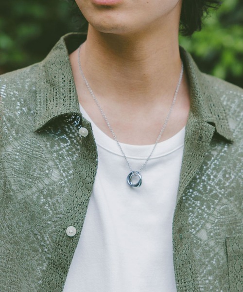 RAGEBLUE（レイジブルー）の「アソートモチーフステンレスネックレス（ネックレス・メンズ・ホワイト/その他1/オフホワイト・FREE）」の13枚目の写真