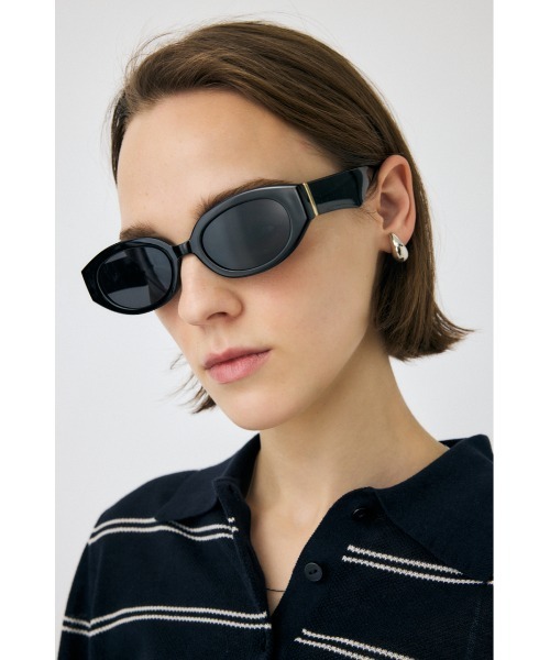MOUSSY(マウジー)の「WIDE RIM アイウェア(サングラス・レディース・ブラック/ブラウン・FREE)」の10枚目の写真