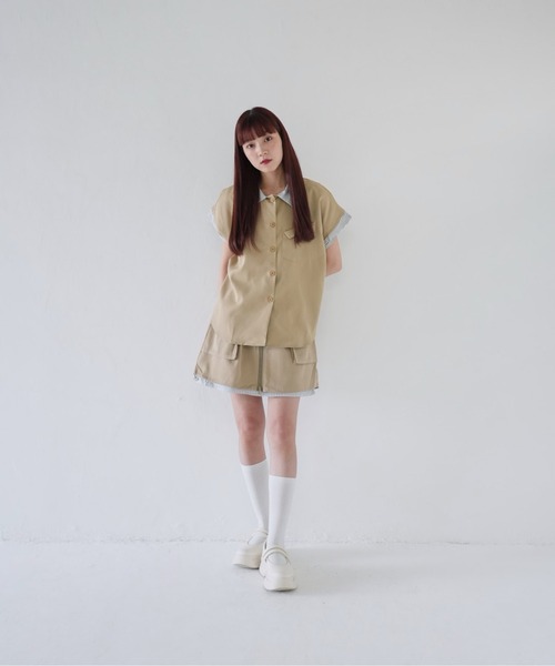 Uenui（ウニュイ）の「【 cunii 】 ユーティリティ カジュアル セットアップ（その他トップス・レディース・ベージュ/ネイビー・FREE）」の5枚目の写真