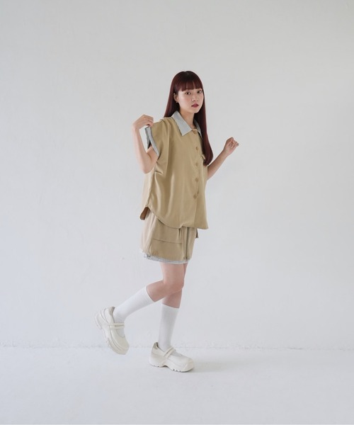 Uenui（ウニュイ）の「【 cunii 】 ユーティリティ カジュアル セットアップ（その他トップス・レディース・ベージュ/ネイビー・FREE）」の15枚目の写真